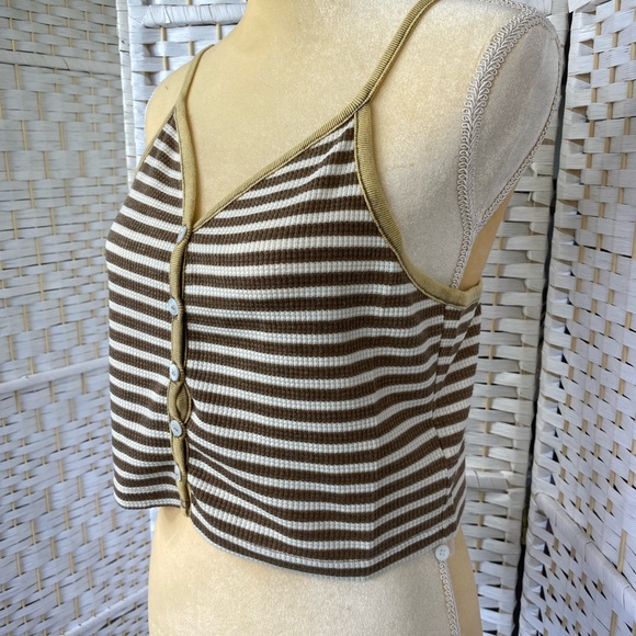NWT Hem & Thread Thermal Stripe Tank - Picture 8 of 12